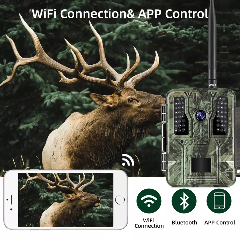 New Outdoor 36MP 4K HD IP67 Infrared Hunting Trail Trap WiFi Surveillance Camera