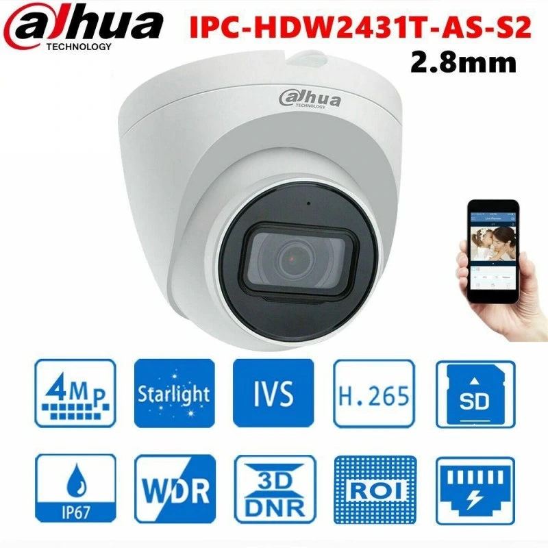 CCTV Security 4MP IP Camera Price Audio IP67 IR OEM Dahua Hikvision Mini Safety Spy Camera