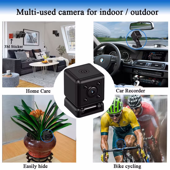 HD 1080P Mini DV Tiny Nanny Camera Night Vision Motion Detection Indoor Outdoor Mini Camera Avp008sq20