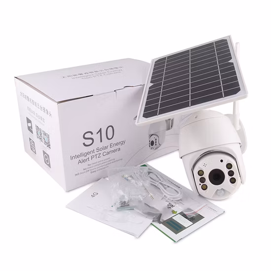 1080P Solar Panel Wireless PTZ Rechargeable Battery Camera Outdoor Surveillance Security Battery WiFi CCTV Camera