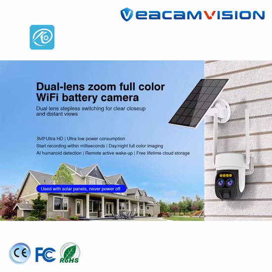 IP Camera WiFi Security Camera Waterproof 3MP for Outdoor Use CCTV